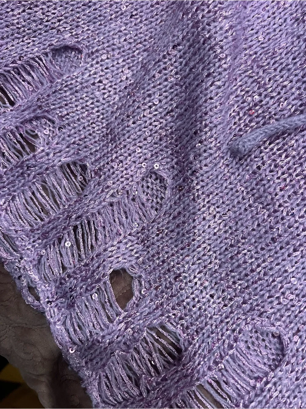 Lavender Knit three- Piece Crop Top & Skirt Set - Women Intimates & Sleepwear